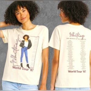 Whitney Houston “The Moment Of Truth” World Tour 1987 T-Shirt Size Small